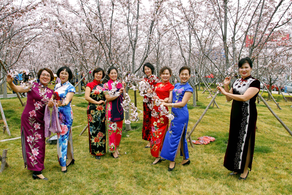 烟台龙湖社区樱花节吸引数万观众赏花