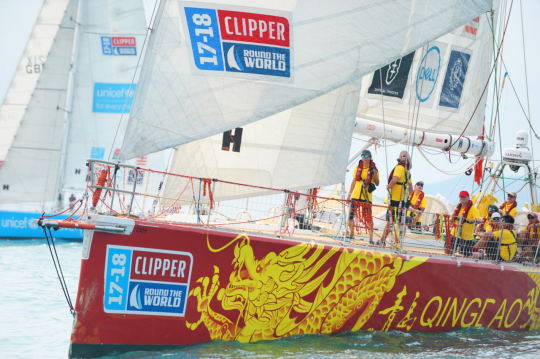 克利伯帆船赛正式进入青岛时间 “青岛号”赛队开启母港归乡之旅